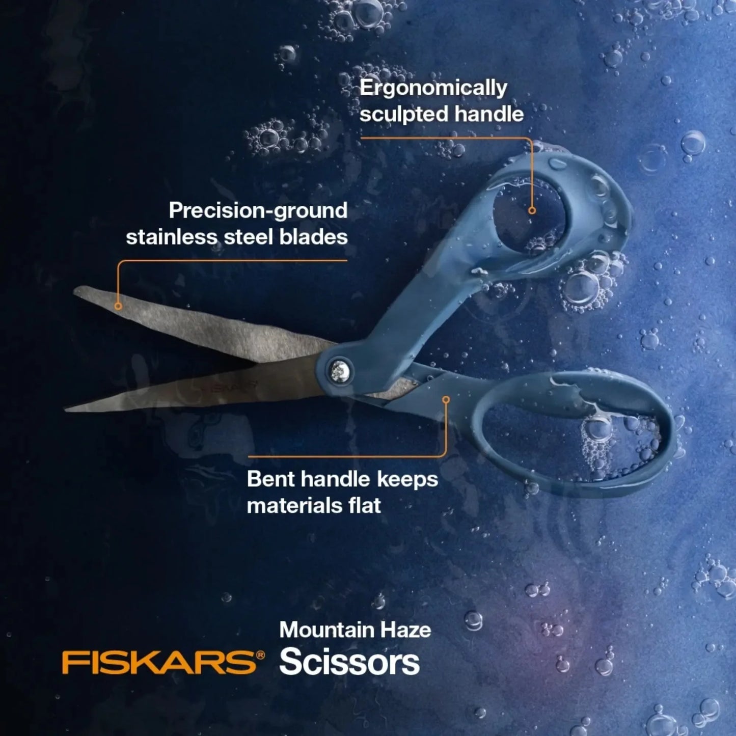 Fiskars Explore Fabric Scissors Premium Ergonomic Crafting
