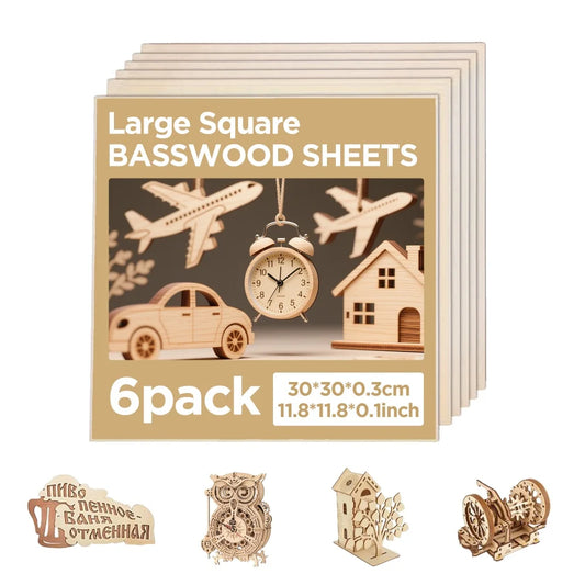 Basswood Plywood Sheets For Laser Engraving DIY Projects