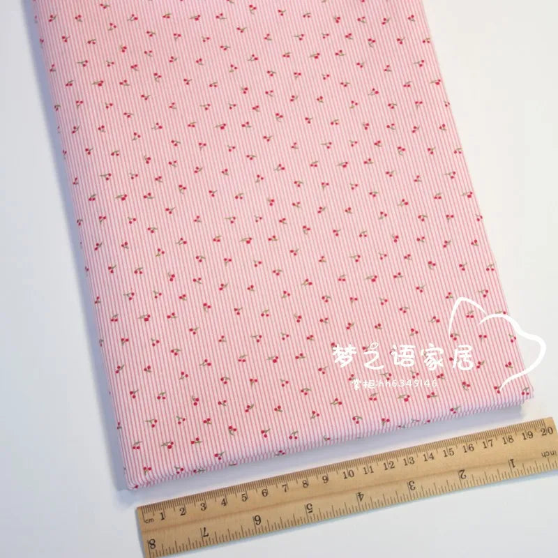 Syunss Pure Cotton Twill Fabric Stripe Print For DIY Crafts