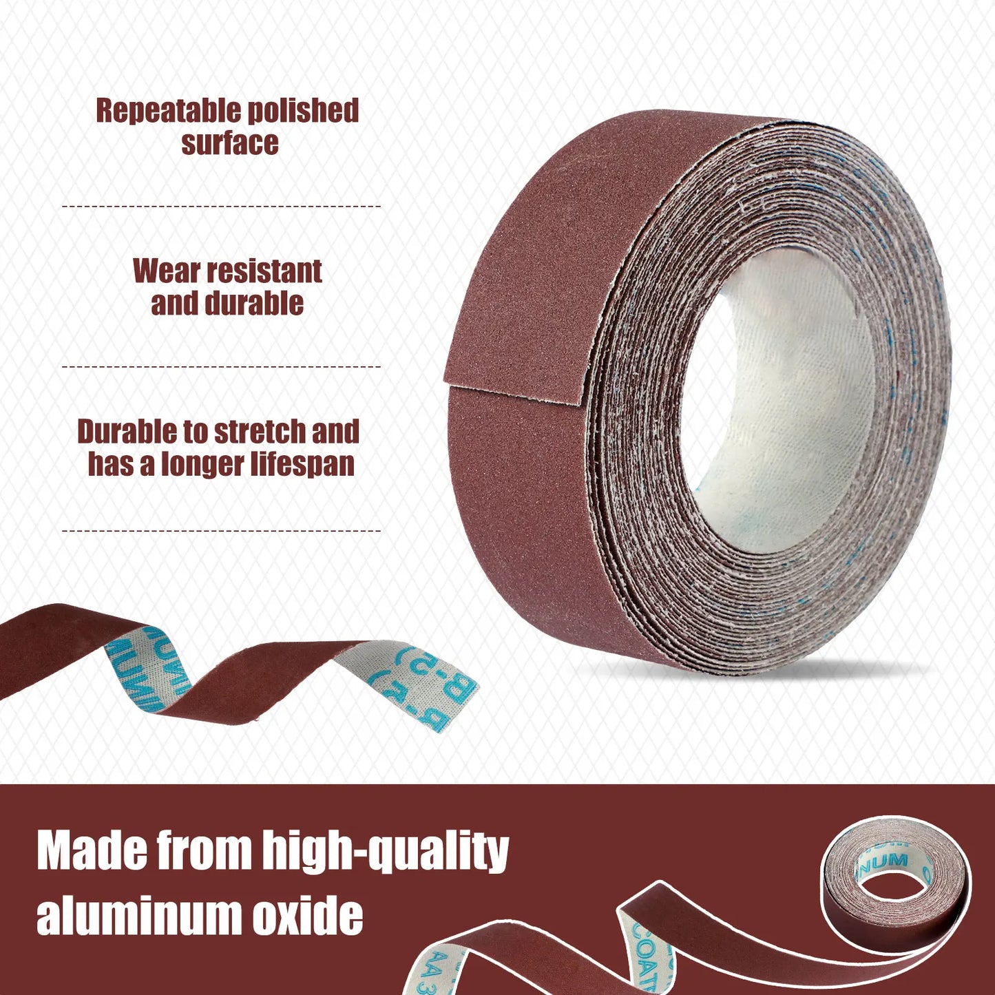 80-600 Grit Sandpaper Rolls for Wood and Metal Polishing