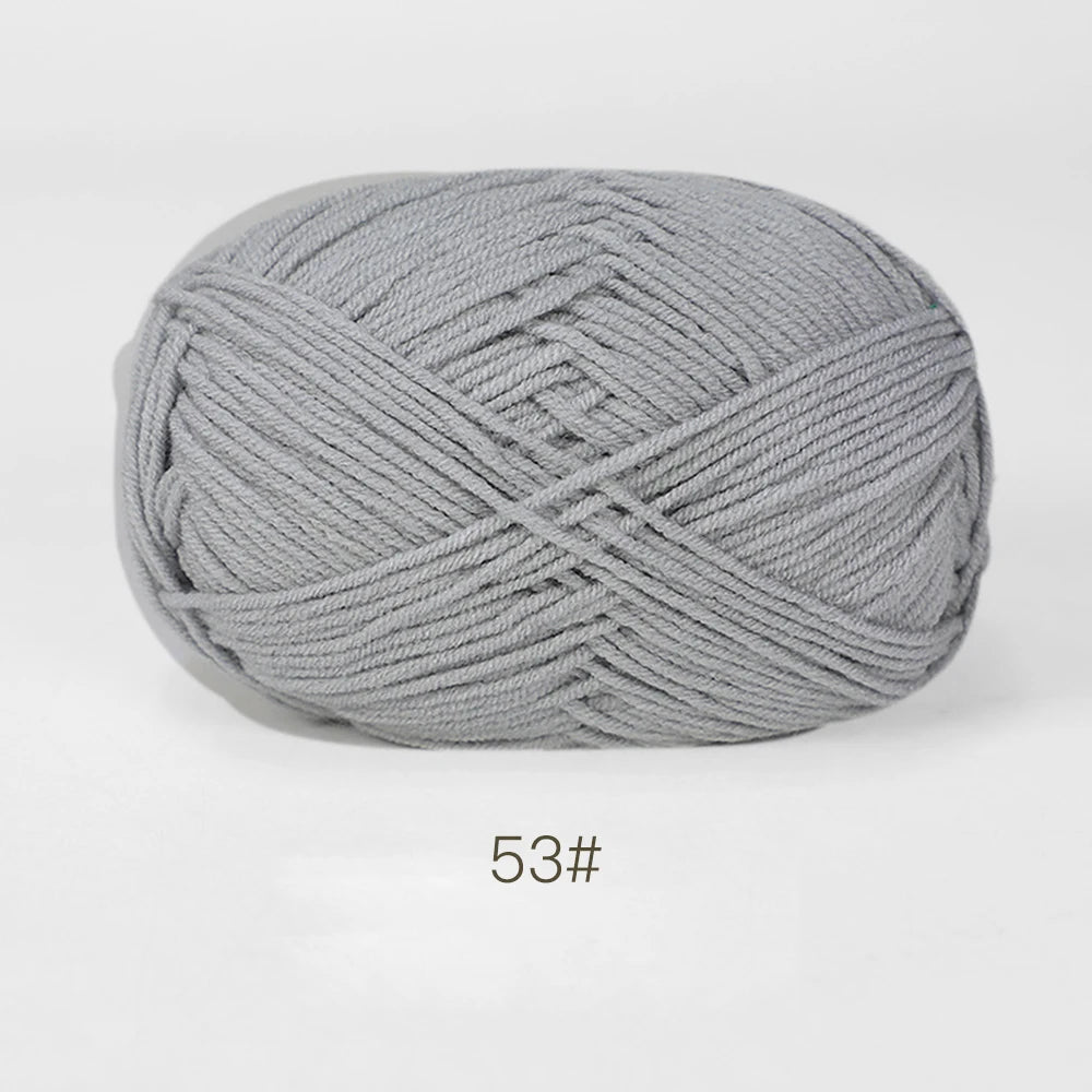A1-1 50g/Set Soft Milk Cotton Yarn for Crochet Threads for Knitting Wool DIY Craft Sweater Hat Baby Wool Hand Knitting wholesale