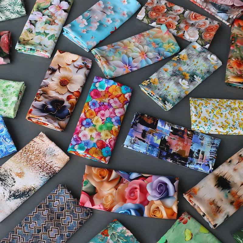 CN Zhejiang 3D Printed Rayon Fabric By The Meter Dress