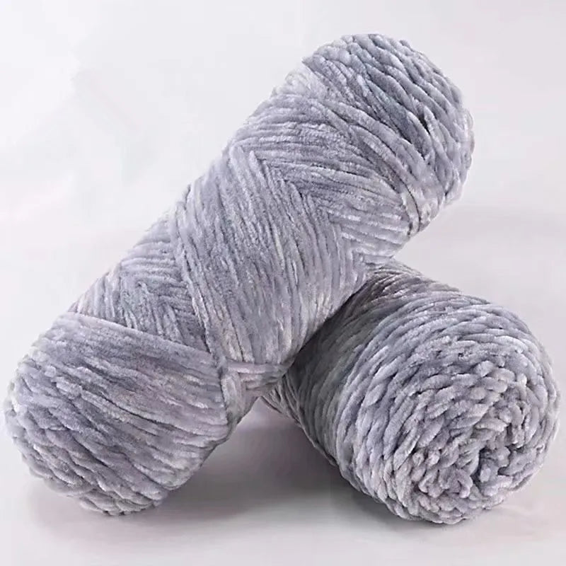 NONECN Polyester Velvet Chenille Yarn For Amigurumi 100g 130m