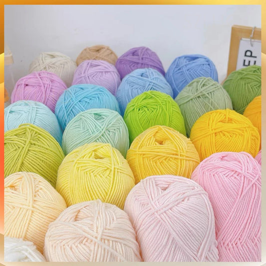 A1-1 50g/Set Soft Milk Cotton Yarn for Crochet Threads for Knitting Wool DIY Craft Sweater Hat Baby Wool Hand Knitting wholesale